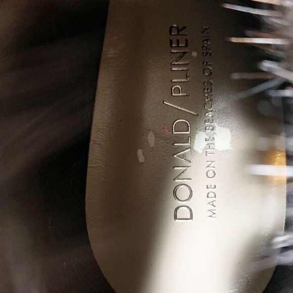 Donald J Pliner Renata Black Suede Multicolor Fur-Trimmed Bootie Women’s Size 9 - Picture 11 of 13